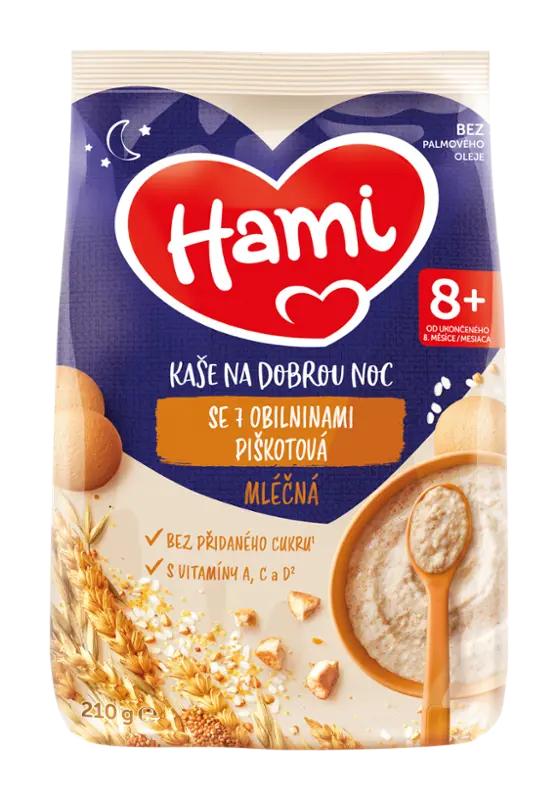 Hami Mléčná piškotová kaše na dobrou noc se 7 obilninami, 210 g ROSSMANN
