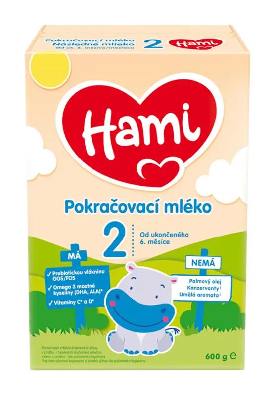 Hami Pokračovací kojenecké mléko 2, 6m+, 600 g ROSSMANN
