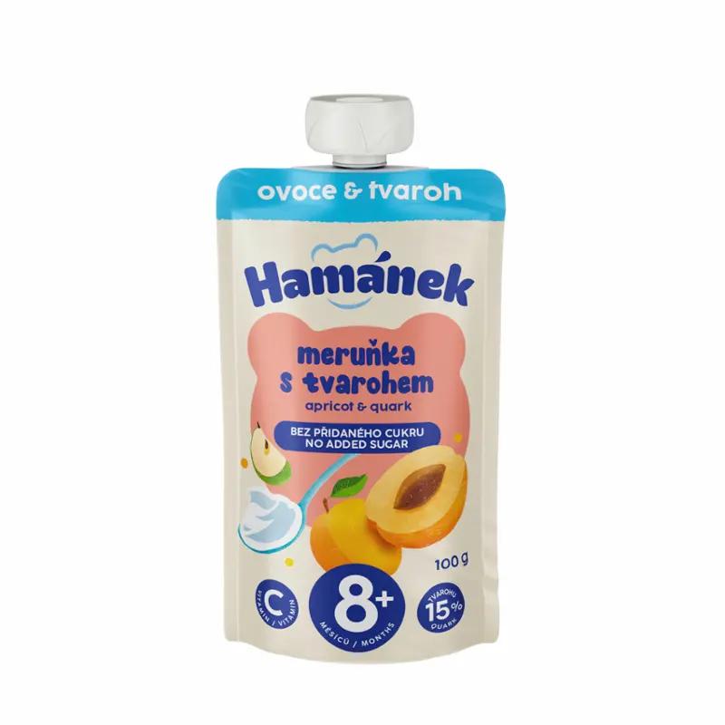 Hamánek Ovocná kapsička meruňka & jablko s tvarohem, 100 g ROSSMANN