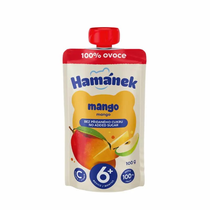 Hamánek Ovocná kapsička mango & jablko, 100 g