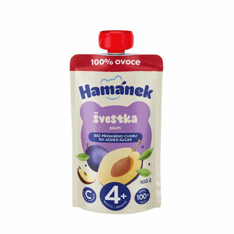 Hamánek Ovocná kapsička švestka & jablko, 100 g ROSSMANN