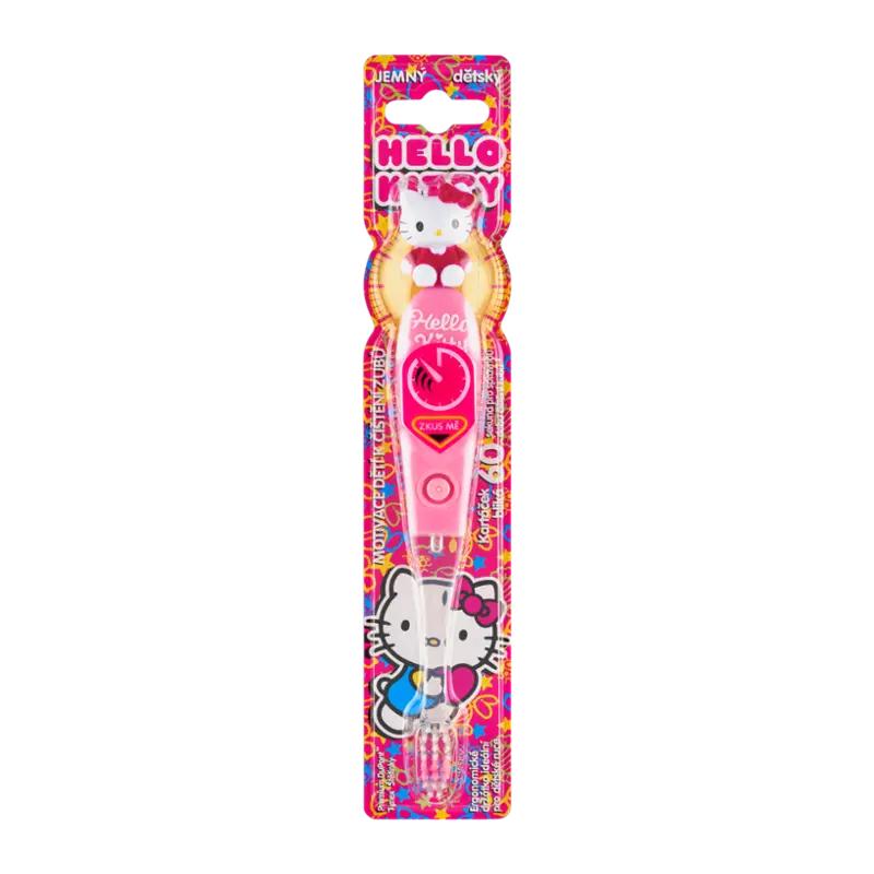 Hello Kitty Dětský zubní kartáček blikající Hello Kitty Soft, 1 ks ROSSMANN