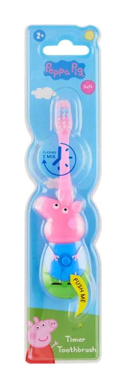 Peppa Pig Dětský zubní kartáček blikající 2+ Peppa Pig Soft, 1 ks