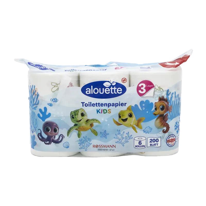 Alouette Toaletní papír dětský 3vrstvý, různé druhy, 144 m ROSSMANN