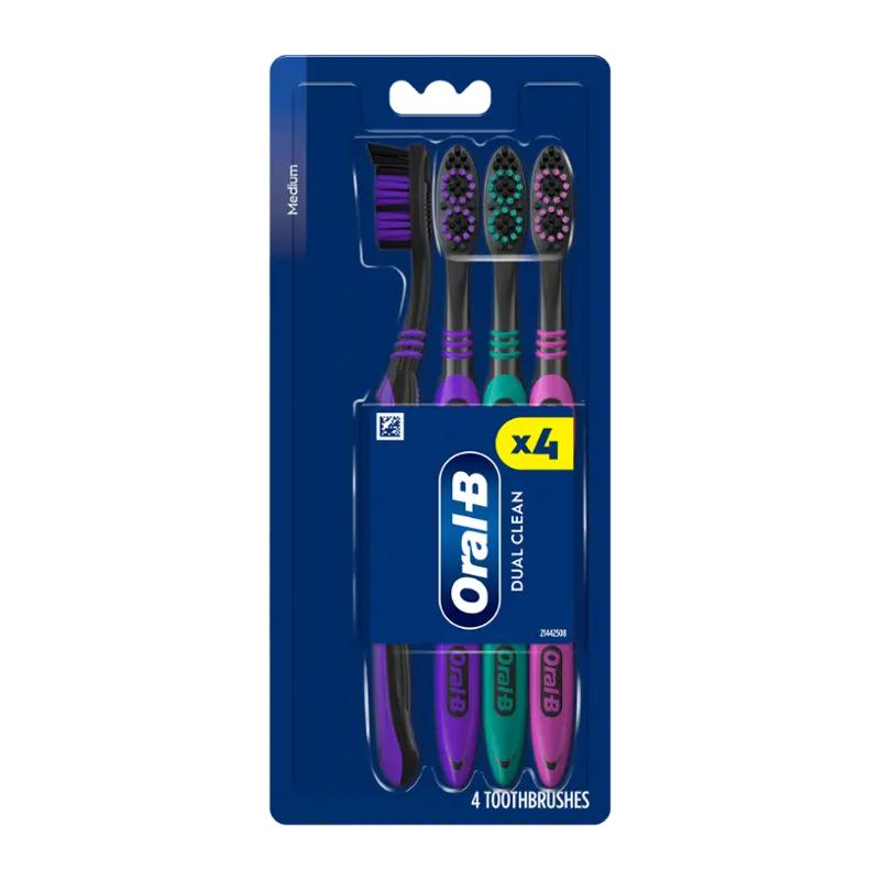 Oral-B Zubní kartáčky Dual Clean Medium 4 ks, 4 ks ROSSMANN