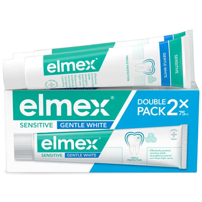 Elmex Zubní pasta s fluoridem Sensitive Whitening duopack 2x 75 ml, 150 ml ROSSMANN