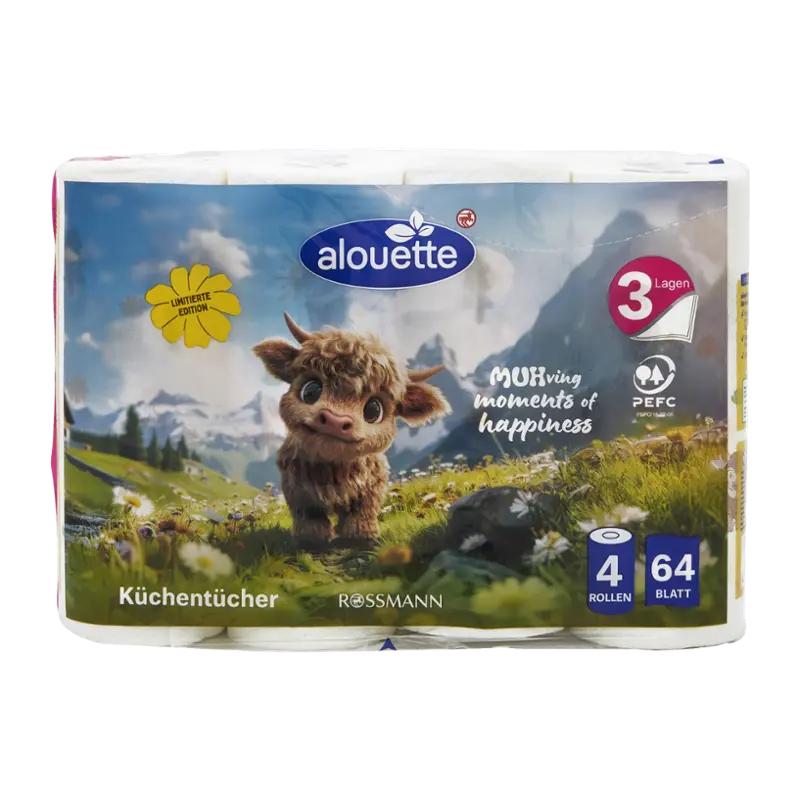 Alouette Kuchyňské utěrky 3vrstvé, 56.32 m ROSSMANN
