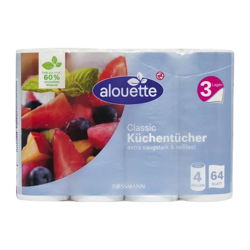 Alouette Kuchyňské utěrky 3vrstvé, různé druhy, 56.32 m ROSSMANN