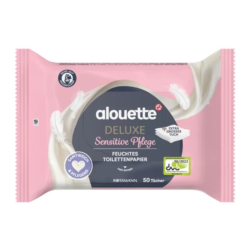 Alouette Vlhčený toaletní papír Sensitive Deluxe, 50 ks ROSSMANN