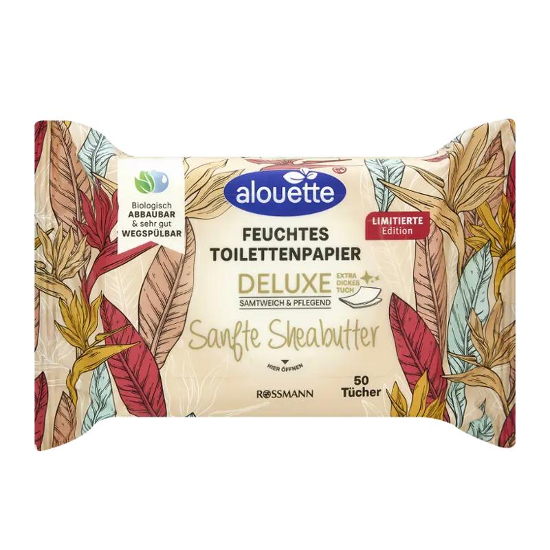 Alouette Vlhčený toaletní papír bambucké máslo Deluxe, 50 ks ROSSMANN