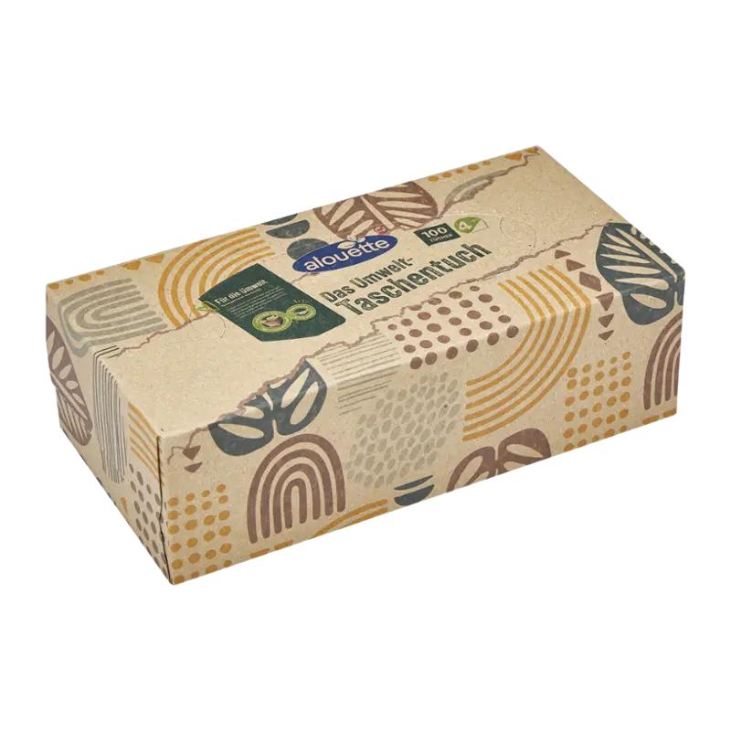 Alouette Papírové kapesníky 4vrstvé recyklované box, různé druhy, 100 ks ROSSMANN