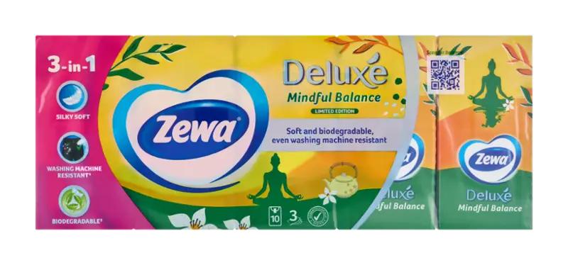 Zewa Papírové kapesníčky 3vrstvé Deluxe, 10 ks ROSSMANN