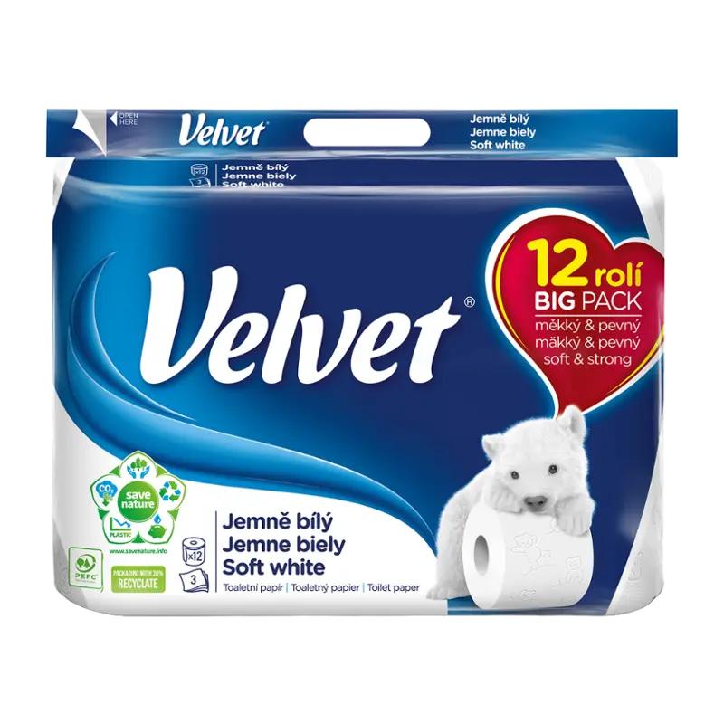 Velvet Toaletní papír 3vrstvý, 219.6 m ROSSMANN