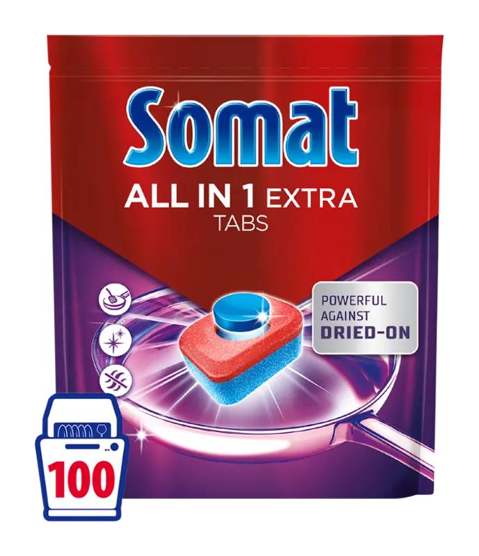 Somat Tablety do myčky All in 1 Extra, 100 ks ROSSMANN