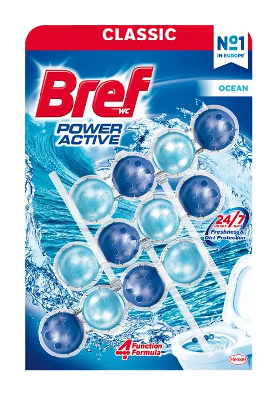 Bref Tuhý WC blok Power Aktiv Ocean, 150 g ROSSMANN