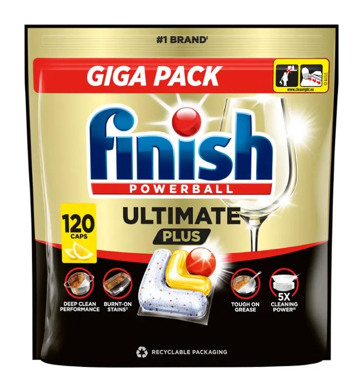 Finish Tablety do myčky Ultimate Plus Lemon, 120 ks