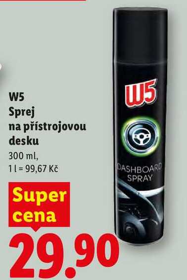 W5 Sprej na přístrojovou desku, 300 ml