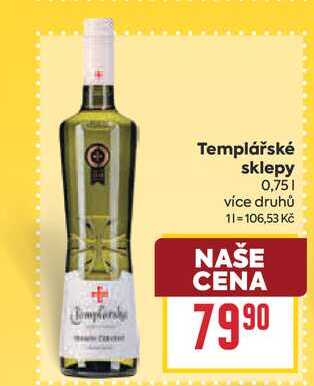 Templářské sklepy 0,75l