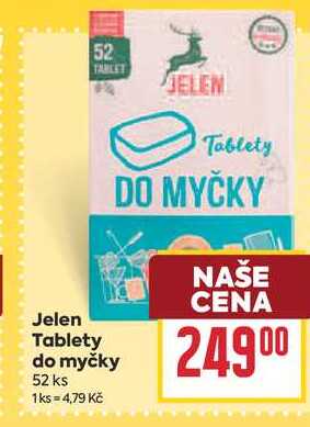 Jelen Tablety do myčky 52 ks BILLA