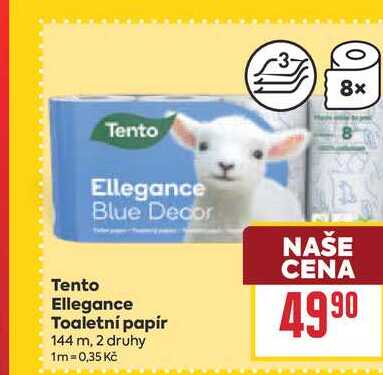 Tento Ellegance Toaletní papír 144 m BILLA