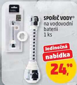 SPOŘIČ VODY na vodovodní baterii, 1 ks