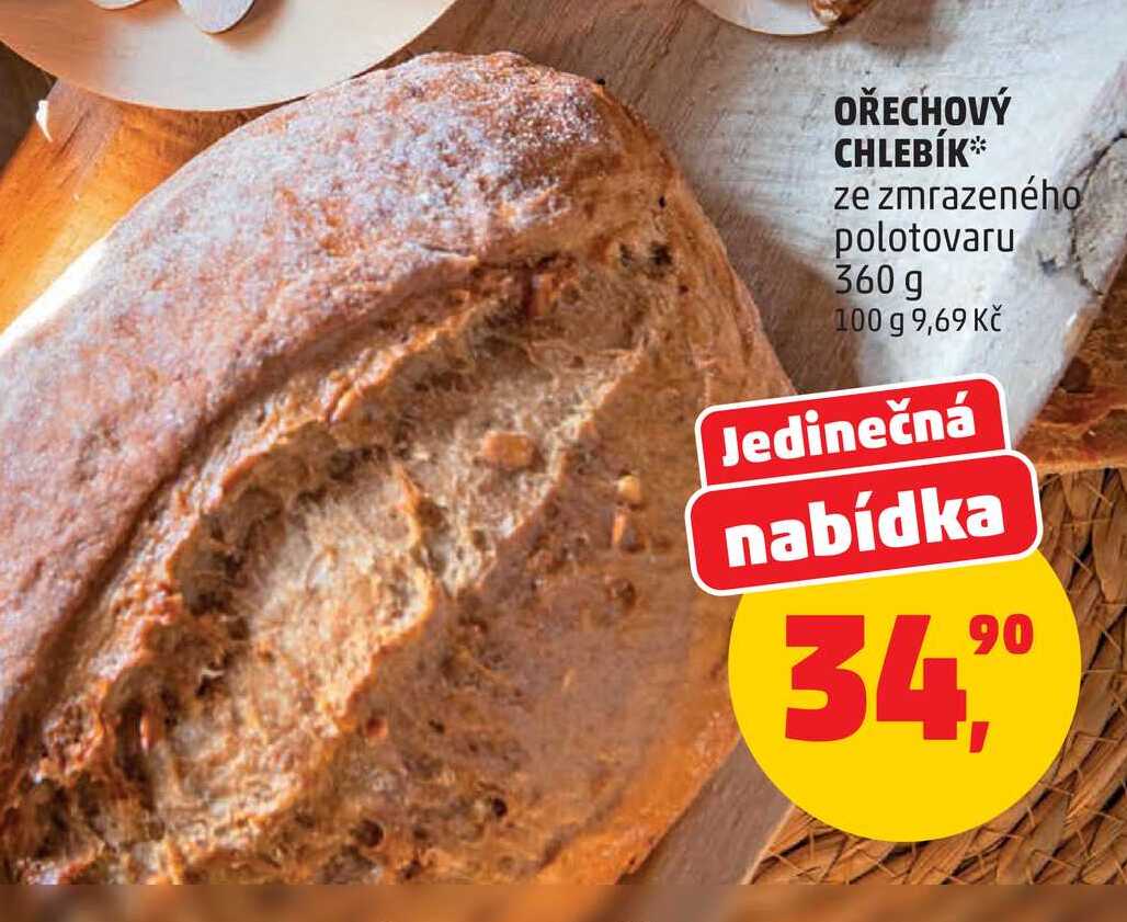 OŘECHOVÝ CHLEBÍK, 360 g 