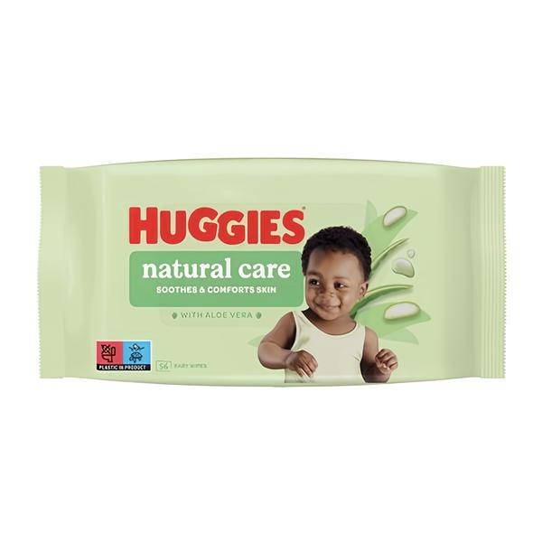 Huggies Natural Care vlhčené ubrousky Košík.cz