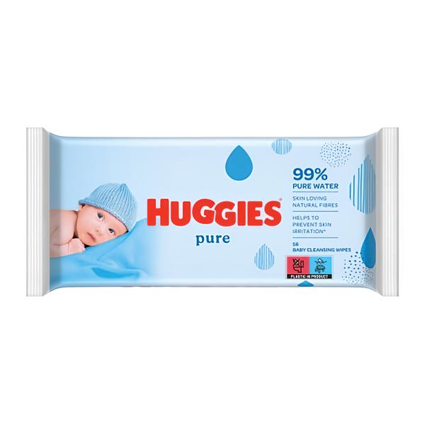 Huggies Pure vlhčené ubrousky Košík.cz