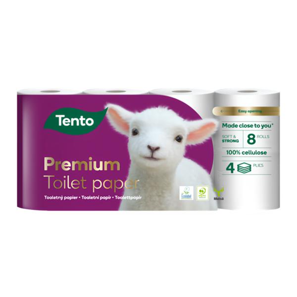 Tento Toaletní Papír Premium Gold 4vrstvý, 8 rolí Košík.cz
