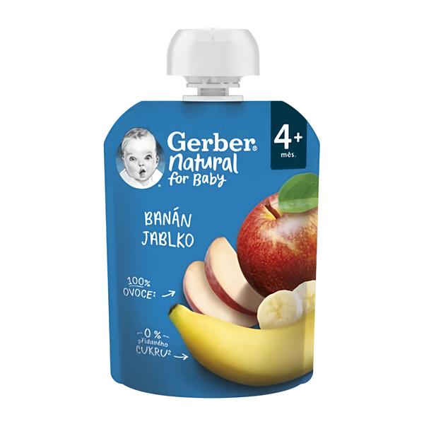 Gerber Natural kapsička banán a jablko Košík.cz