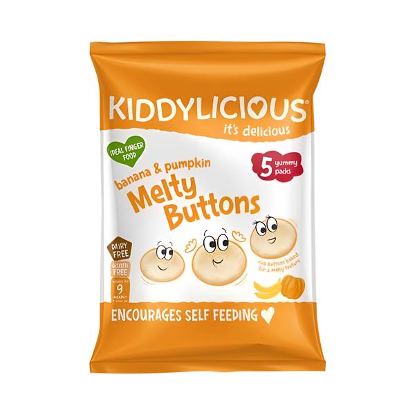 Kiddylicious Ovocno-zeleninové knoflíčky Banán s dýní