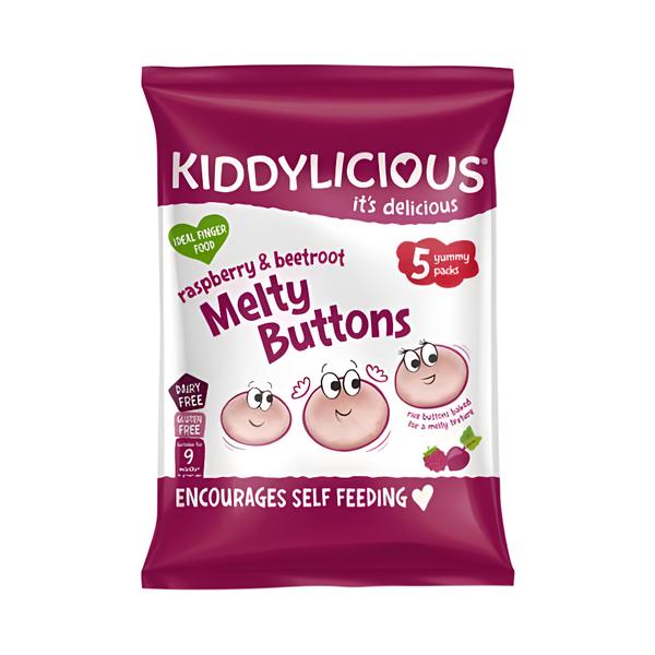 Kiddylicious Ovocno-zeleninové knoflíčky Malina s řepou Košík.cz