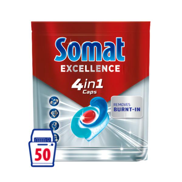 Somat Excellence 4v1 kapsle do myčky Košík.cz
