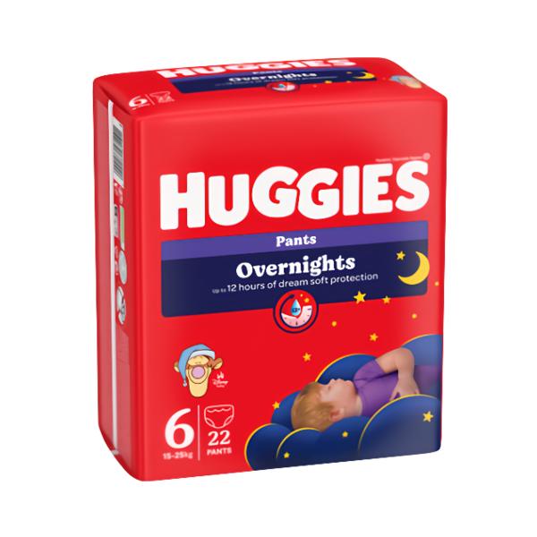 Huggies Overnights Pants noční plenkové kalhotky, vel. 6