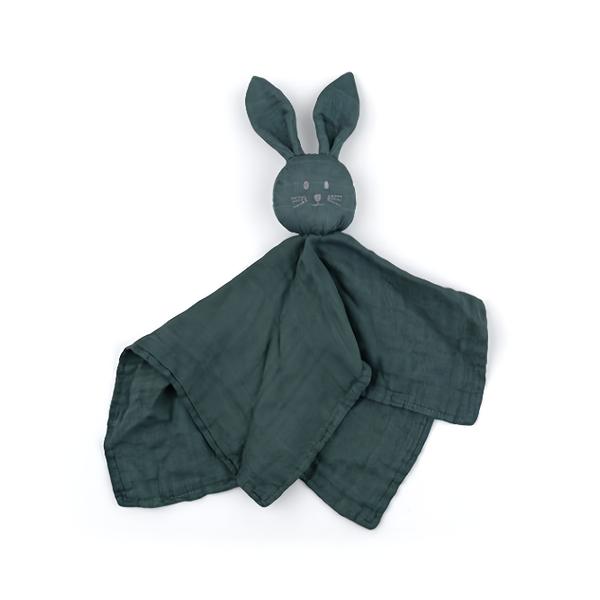 Petite&Mars Mazlíček bambusový mušelinový Hugo Misty Green 0m+ Košík.cz