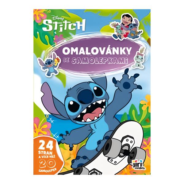 JIRI MODELS Omalovánky A4 se samolepkami Lilo & Stitch Košík.cz