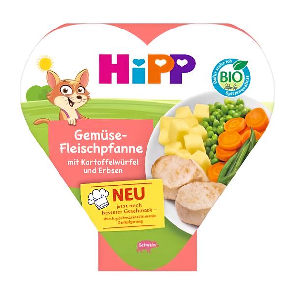 HiPP BIO Zeleninovo-masová směs s nakrájenými brambory a hráškem Košík.cz