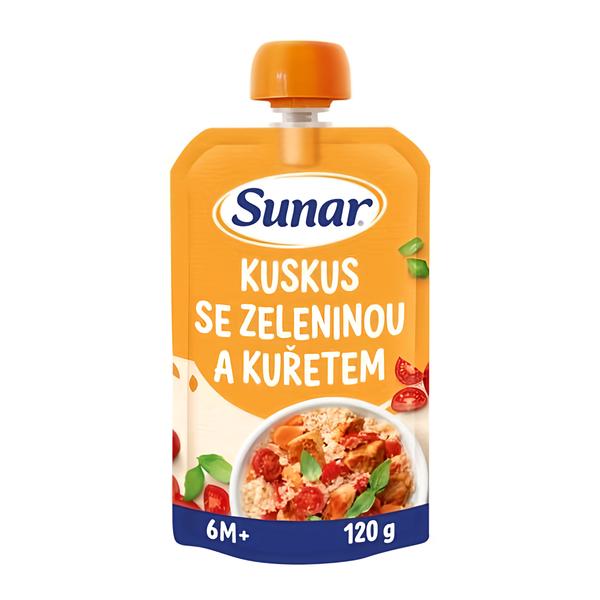 Sunar Příkrm kuskus se zeleninou a kuřetem, 6 m+ Košík.cz
