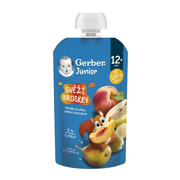 Gerber Junior kapsička Svěží broskev Košík.cz
