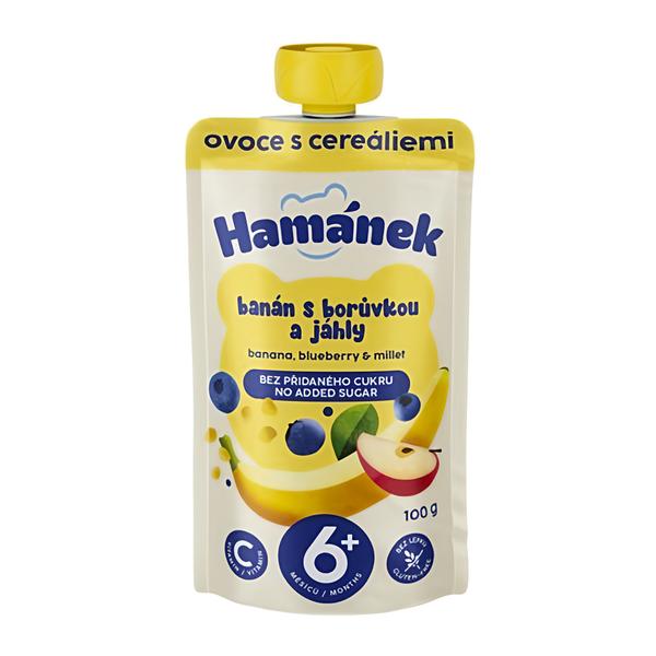 Hamánek Kapsička s jablkem, banánem, borůvkami a jáhly Košík.cz