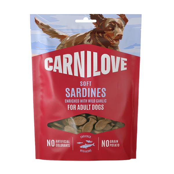 Carnilove Soft snack Sardines enriched with Wild garlic pro psy