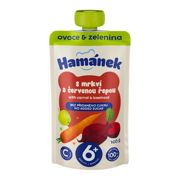 Hamánek s mrkví a červenou řepou 100g Košík.cz