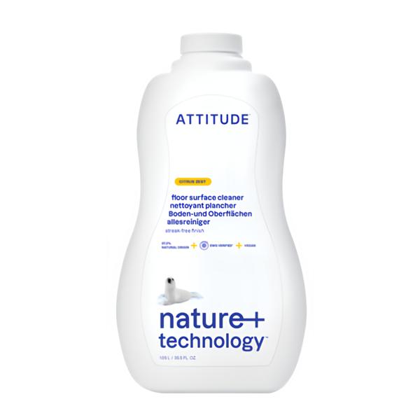 Attitude Nature+ Čistič na podlahy a dřevo s vůní citronové kůry