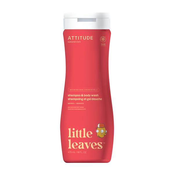 Attitude Little leaves Dětské tělové mýdlo a šampon 2v1 s vůní manga