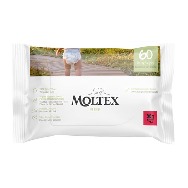 Moltex Pure Vlhčené ubrousky s 99 % vody