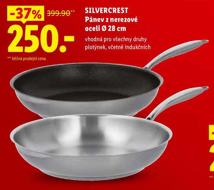 SILVERCREST Pánev z nerezové oceli pr. 28 cm
