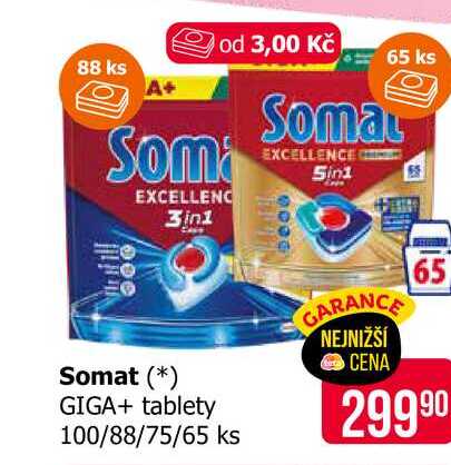 Somat tablety 100/88/75/65 ks