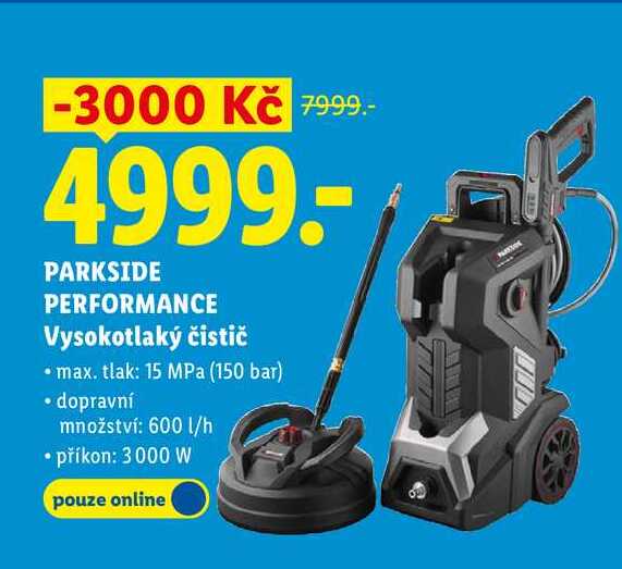 PARKSIDE PERFORMANCE Vysokotlaký čistič  