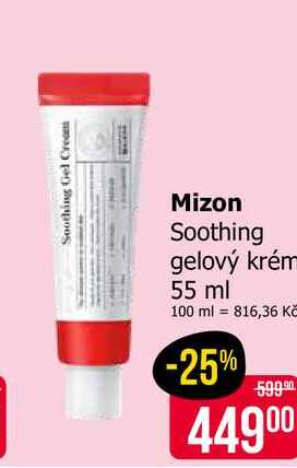 Mizon Soothing gelový krém 55 ml Teta drogerie