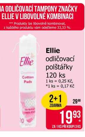 Ellie odličovací polštářky 120 ks Teta drogerie